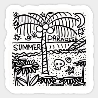 beach paradise Sticker